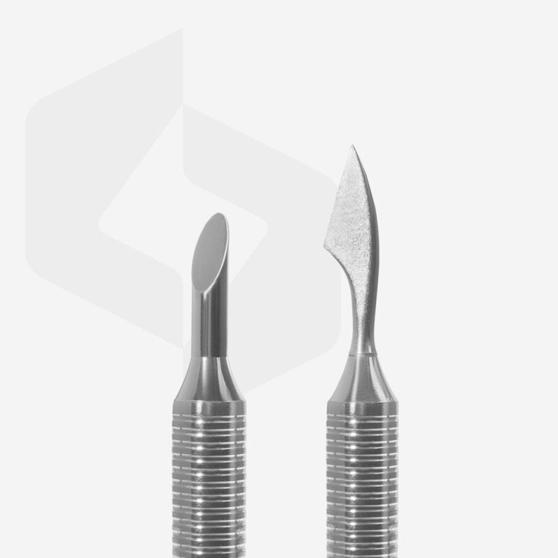 Hollow manicure pusher EXPERT 100 TYPE 1 (beveled pusher and cleaner)